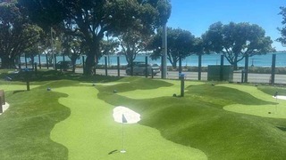 Green Gazers working on Liliputt 36 hole putting green